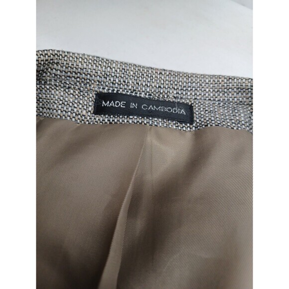 Hunt Valley Mens Blazer Jacket Gray 44R 100% Silk Tweed - Picture 6 of 8